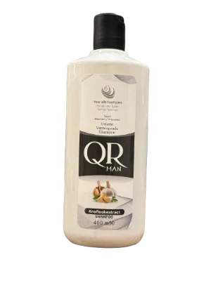 QR MAND SHAMPOO HVIDLØG 400 ML - 100% Halal Cosmetica