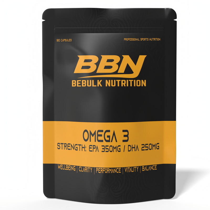 Omega 3 Forza EPA 350mg / DHA 250mg – BeBulk Nutrition - 100% Halal Cosmetica