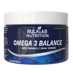 Omega 3 Balance EPA 180mg / DHA 120mg – BulkLab Nutrición - Afbeelding 1