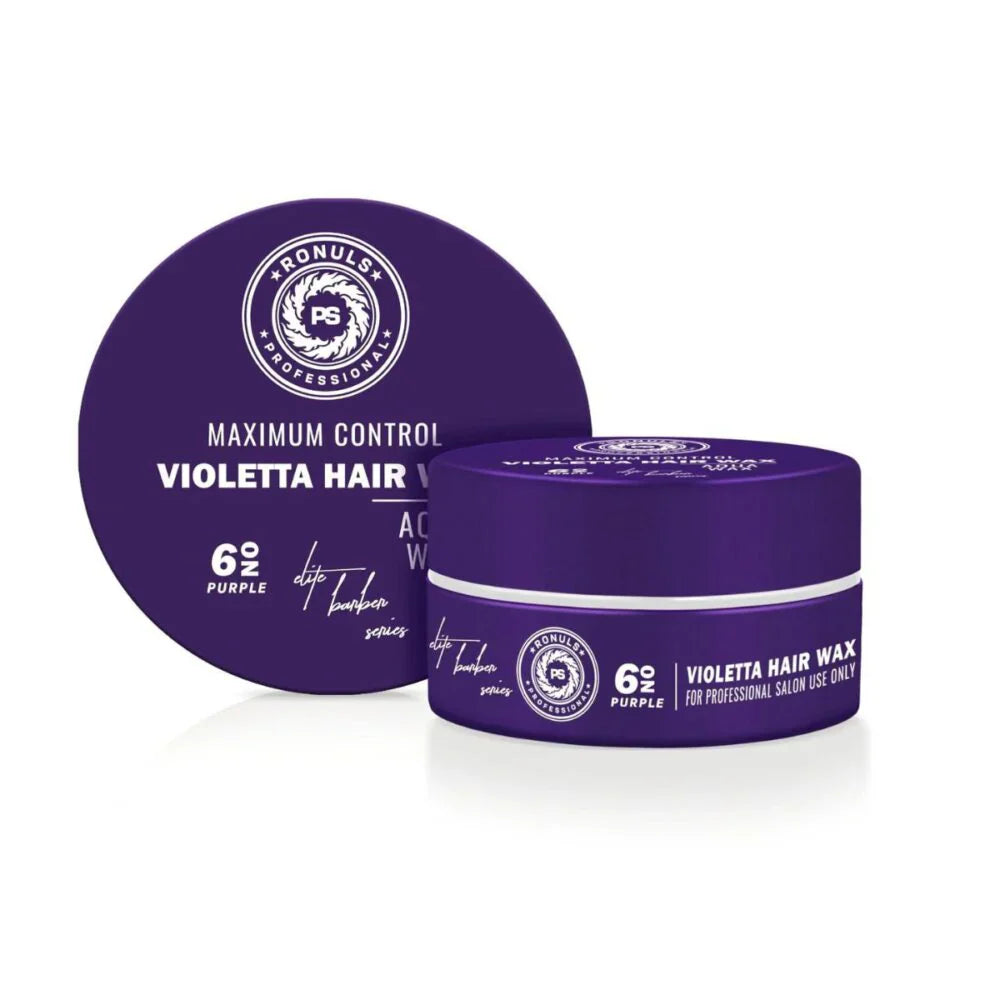 Ronuls Professional hair styling Violetta wax + gratis Styling Kam Voordeelverpakking 6x 150ml