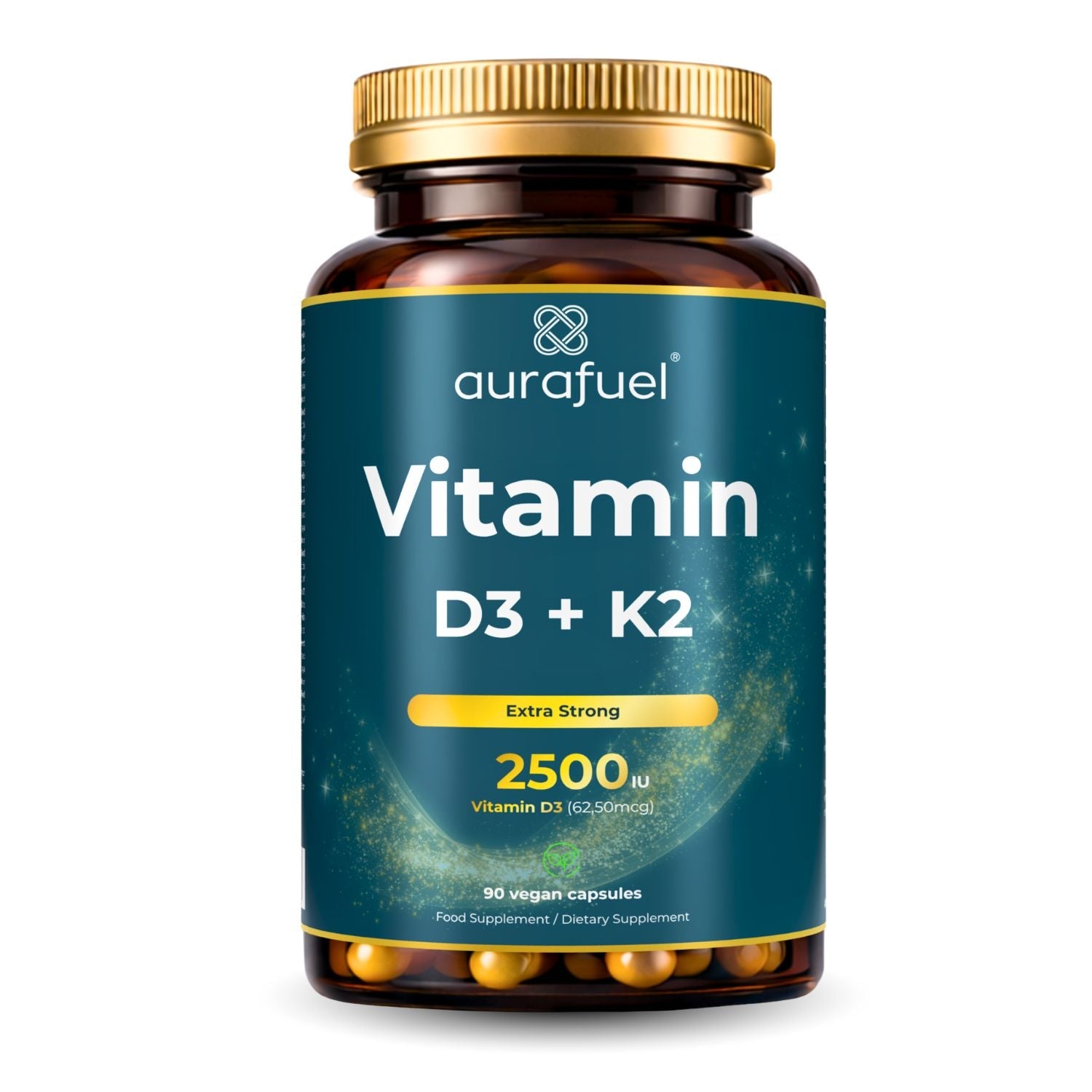 Vitamin D3 + K2 kapsler