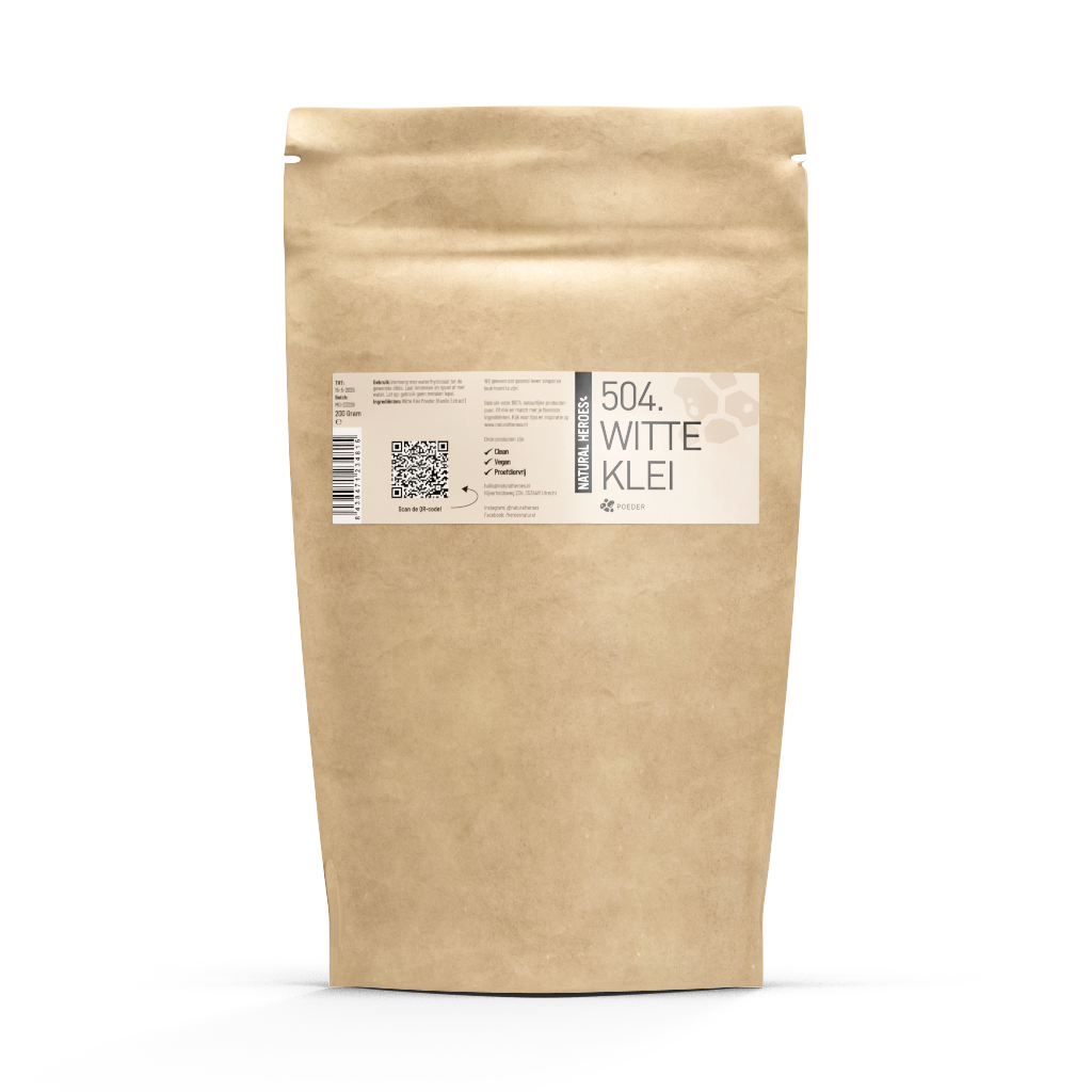 Hvidt lerpulver (Kaolin)