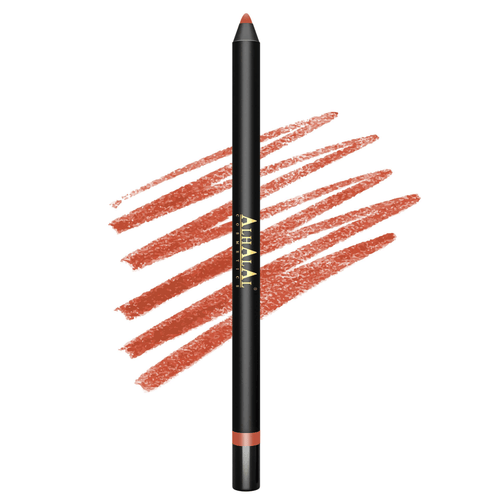 Lápis de lápis de lápis alhalal cosmetics BROWN LIPLINER com cor castanha e textura suave