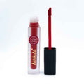 Alhalal cosmetics Gladde Vloeibare Lippenstift in rood met applicator en transparante verpakking