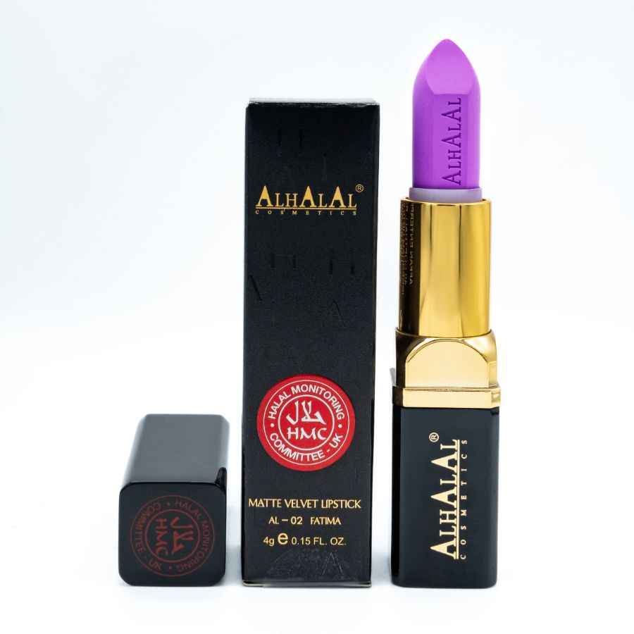 Alhalal cosmetics roze matte velvet lipstick PARSE LIPPENSTIFT met luxe zwarte en gouden verpakking
