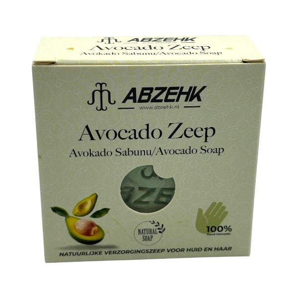 Abzehk Bio natuurlijk Handzeep Blokzeep Avocado zeep 125gr kopen in Nederland
