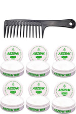 Abzehk Matte Hair Styling Wax 6 Stuks + Gratis Styling Kam afbeelding 1