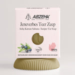 Abzehk Bio natuurlijk Handzeep Blokzeep Jeneverbes Teer zeep 125gr afbeelding 1