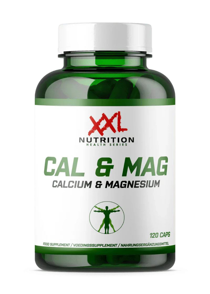 Calcium & Magnesium - 120 kapsler - XXL Ernæring - 100% Halal Cosmetica