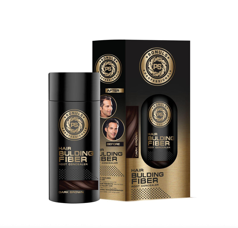 Ronuls Professionele Fibers hair building Brown Haarvezel Haarvuller 50 gr kopen in Nederland