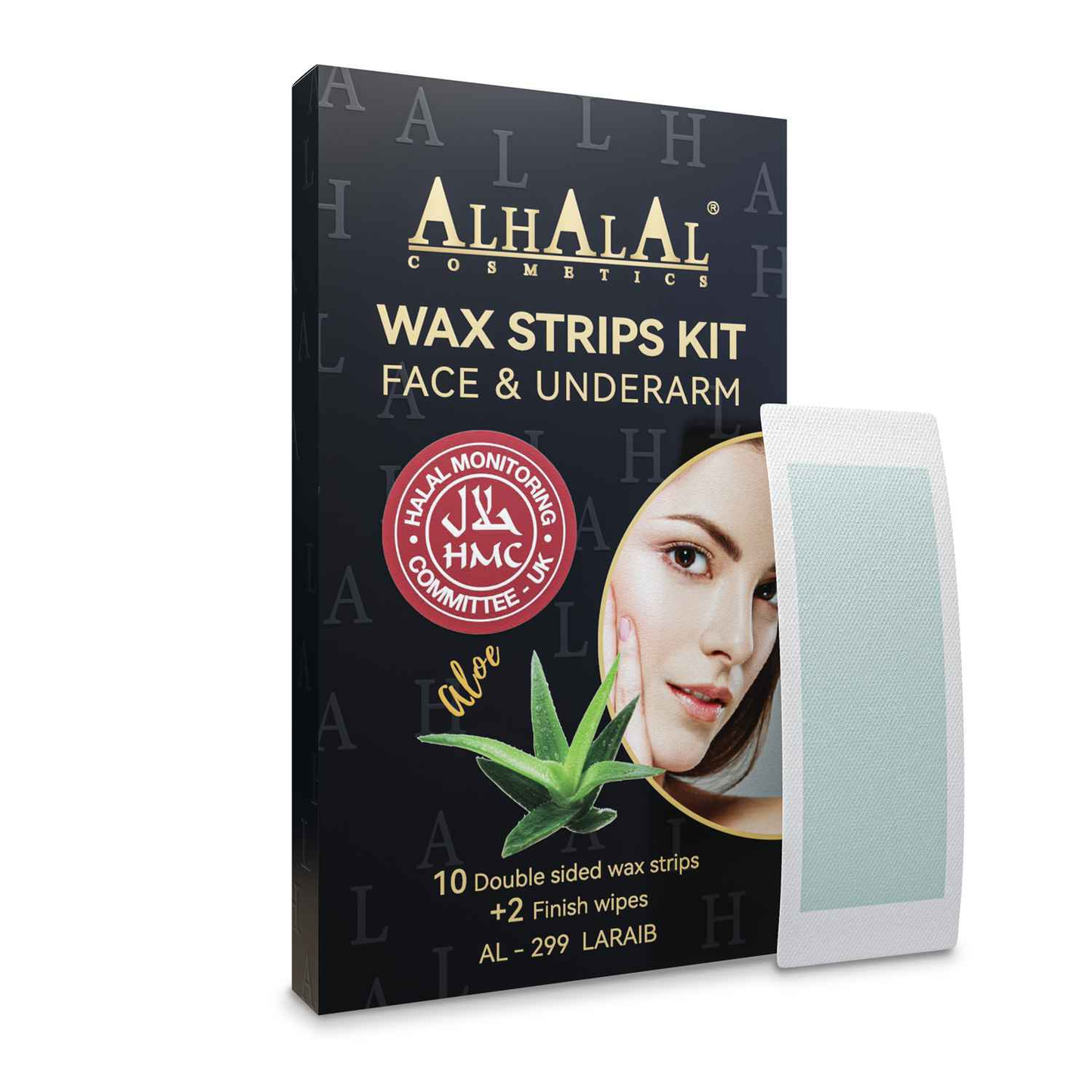 AL-299 LARAIB WAXSTRIP VOOR GEZICHT EN OKSEL - Halal Cosmetica