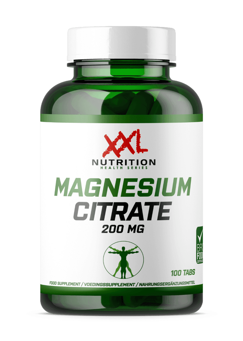 Magnesiumcitrat - 100 tabletter - XXL Ernæring - 100% Halal Cosmetica