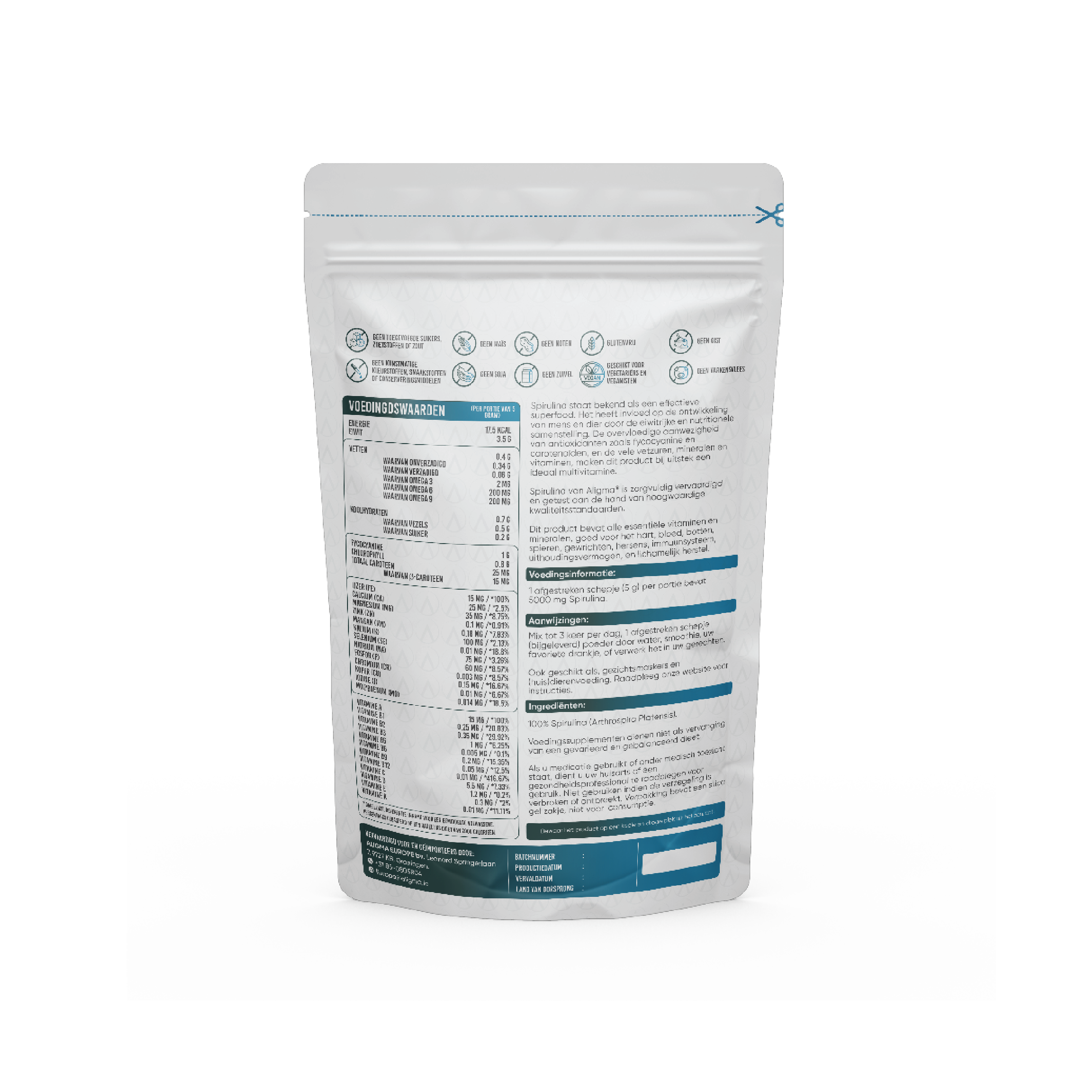 Biologische Spirulina poeder