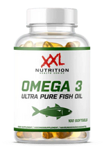 Omega 3 Ultra Ren - 100 Bløde Gelkapsler - XXL Ernæring - Afbeelding 1