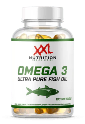 Omega 3 Ultra Ren - 100 Bløde Gelkapsler - XXL Ernæring - 100% Halal Cosmetica