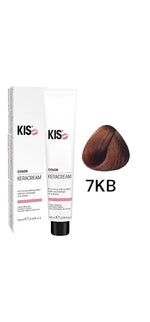 KIS 6KB - Dark Copper Blonde KeraCream Color Hair Dye 100ml. afbeelding 1