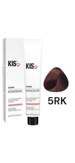KIS 5RK - Light Red Copper Brown KeraCream Color Hair Dye 100ml. afbeelding 1