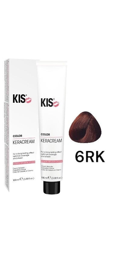 KIS 6RK - Donker Rood Koperblond KeraCream Color Haarverf 100ml. kopen in Nederland