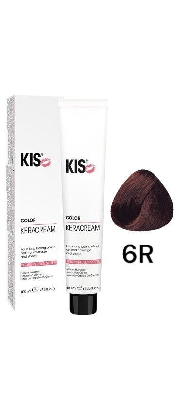 KIS 6R - Rote KeraCream Color Haarfarbe 100ml. kopen in Nederland