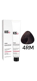 KIS 4.RM - Dark Red Mahogany KeraCream Color Hair Dye 100ml. afbeelding 1