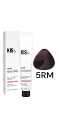 KIS 5.RM - Medium Red Mahogany KeraCream Color Hair Dye 100ml.