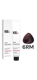 KIS 6.RM - Light Red Mahogany KeraCream Color Hair Dye 100ml.