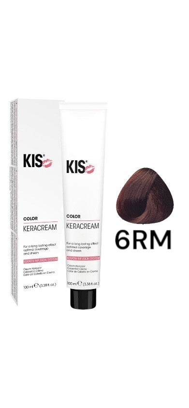 KIS 6.RM - Licht Roodmahonie KeraCream Color Haarverf 100ml. kopen in Nederland