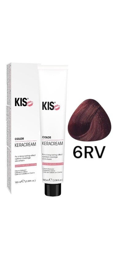 KIS 6RV - Red Violet KeraCream Color Hair Dye 100ml. kopen in Nederland