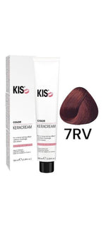 KIS 7RV - Licht Rotviolett KeraCream Color Haarfarbe 100ml. afbeelding 1