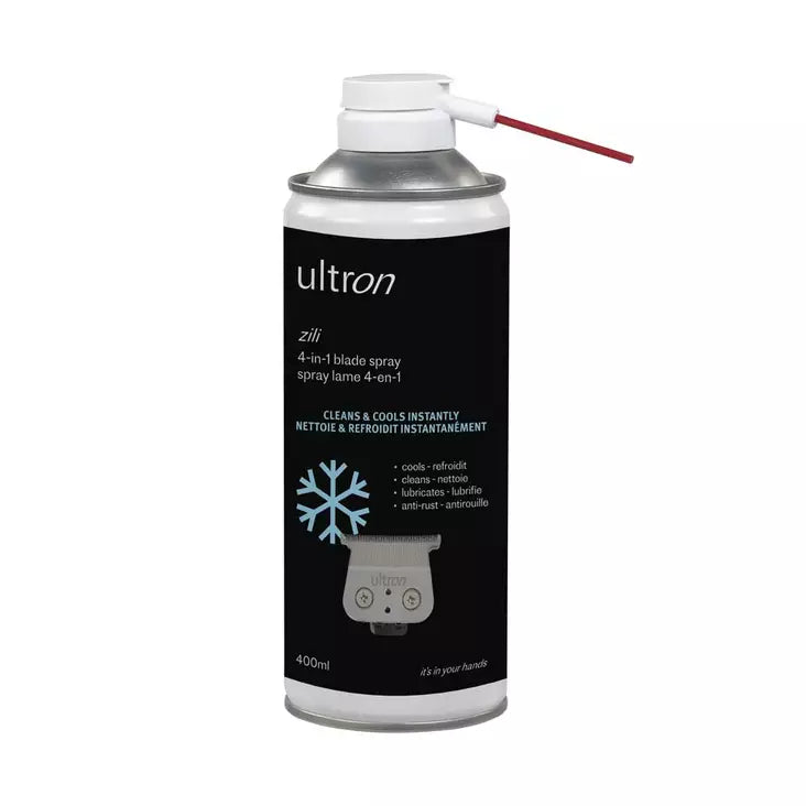 ULTRON Clippers Clean & Cool Blade Spray 400ml - for Clipper and Trimmer Maintenance - Blade Cleaner kopen in Nederland