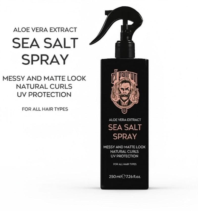 Elpatron salt spray sea salt Hair Styling Spray for Natural Waves and Volume with Strong Hold. - 100% Halal Cosmetica