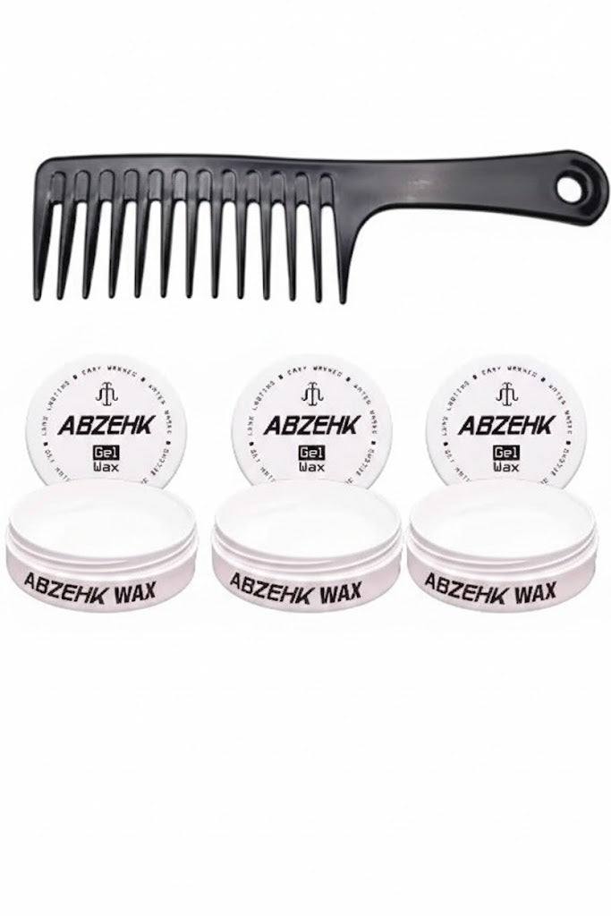 Abzehk Hair Styling black Gel wax 3 Stuks + Gratis Styling Kam kopen in Nederland