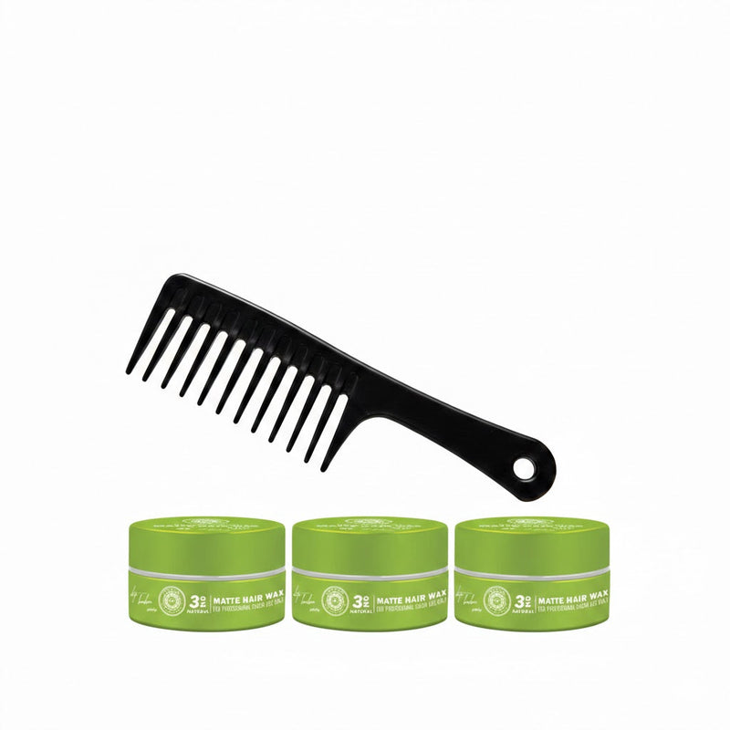 Ronuls Professional hair styling Matte wax with styling comb Value pack 3x 150ml kopen in Nederland