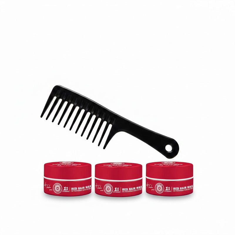Ronuls Professional hair styling red wax with styling comb Value Pack 3x 150ml kopen in Nederland