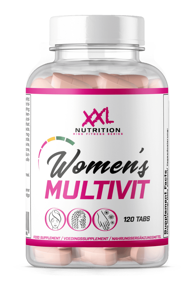 Kvinders Multivitamin 120 Tabletter - XXL Ernæring - 100% Halal Cosmetica
