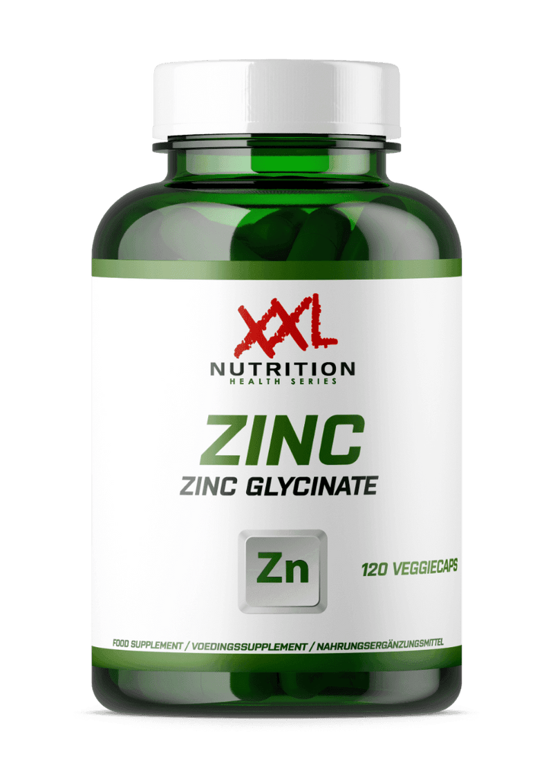 Zinkglycinat - 120 vegetabilske kapsler - XXL Ernæring - 100% Halal Cosmetica